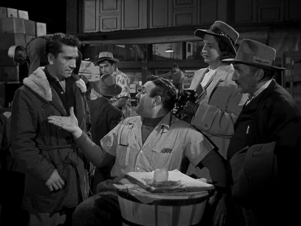 Lee J. Cobb, Richard Conte, Hope Emerson, Edwin Max, Maurice Samuels, and George Tyne in Thieves' Highway (1949)