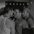 Neville Brand, Leo Gordon, and Dabbs Greer in Riot in Cell Block 11 (1954)