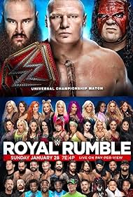 Glenn Jacobs, John Cena, Brock Lesnar, AJ Styles, Randy Orton, Mickie James, Joe Seanoa, Bobby Roode, Kevin Steen, Pamela Martinez, Claudio Castagnoli, Fergal Devitt, Colby Lopez, Stephen Farrelly, Rebecca Quin, Nattie Neidhart, Kofi Kingston, Austin Watson, Victoria Crawford, C.J. Perry Barnyashev, Shinsuke Nakamura, Jonathan Solofa Fatu, Joshua Samuel Fatu, Sarona Snuka, Trinity McCray Fatu, Ashley Fliehr, Leah Van Dale, Yuvraj Dhesi, Saraya-Jade Bevis, Ettore Ewen, Joe Anoa'i, Daria Berenato, Adam Scherr, Miroslav Barnyashev, Lexi Kaufman, Mercedes Varnado, Sarah Bridges, Tom Pestock, Dori Elizabeth Prange, Gionna Daddio, Amanda Saccomanno, Kanako Urai, and Savelina Fanene in WWE Royal Rumble (2018)