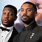 Michael B. Jordan and Jonathan Majors at an event for Creed III (2023)