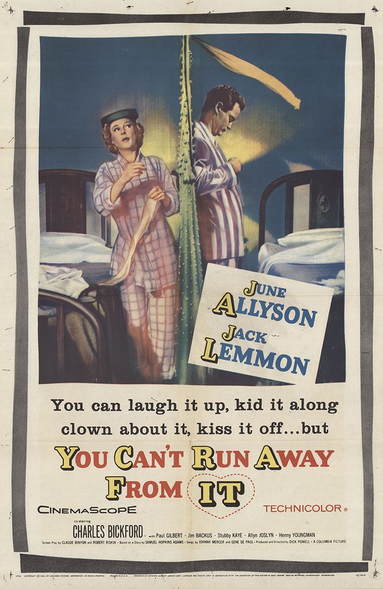 Jack Lemmon and June Allyson in You Can't Run Away from It (1956)