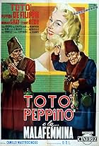 Peppino De Filippo, Dorian Gray, and Totò in Totò, Peppino e la... malafemmina (1956)