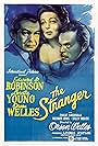 Edward G. Robinson, Orson Welles, and Loretta Young in The Stranger (1946)