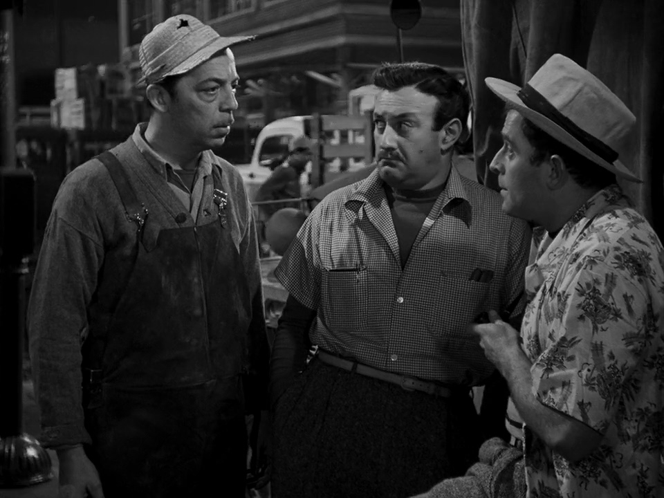 Lee J. Cobb, Edwin Max, and George Tyne in Thieves' Highway (1949)