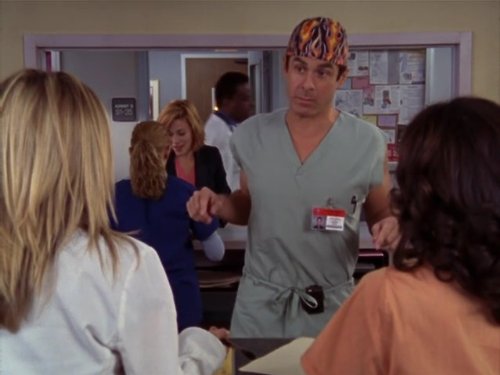 Sarah Chalke, Robert Maschio, and Judy Reyes in Scrubs (2001)