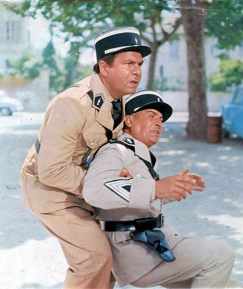 Louis de Funès and Michel Galabru in The Gendarme of Saint-Tropez (1964)