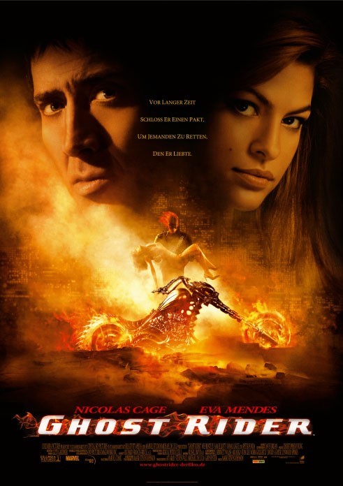 Nicolas Cage and Eva Mendes in Ghost Rider (2007)