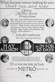 May Allison in In for Thirty Days (1919)