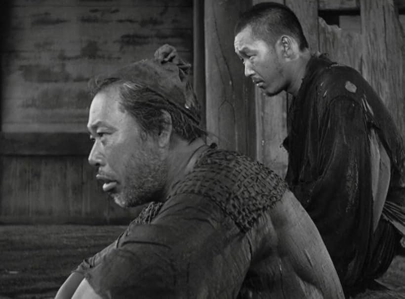 Minoru Chiaki and Takashi Shimura in Rashomon (1950)