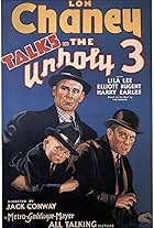 Lon Chaney, Harry Earles, and Ivan Linow in The Unholy Three (1930)