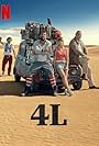 Jean Reno, Arturo Valls, Susana Abaitua, and Hovik Keuchkerian in 4L (2019)