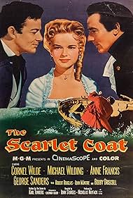 Anne Francis, Cornel Wilde, and Michael Wilding in The Scarlet Coat (1955)