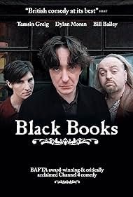 Bill Bailey, Tamsin Greig, and Dylan Moran in Black Books (2000)