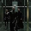 Keanu Reeves, Laurence Fishburne, and Carrie-Anne Moss in The Matrix Reloaded (2003)