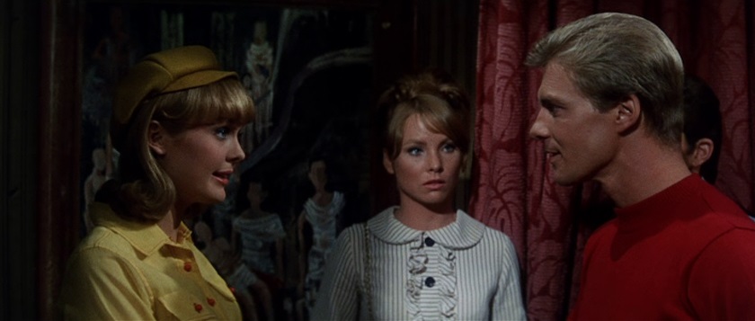 Melanie Alexander, Gil Peterson, and Debbie Watson in The Cool Ones (1967)