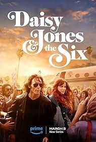 Tom Wright, Riley Keough, Josh Whitehouse, Sam Claflin, Suki Waterhouse, Camila Morrone, Sebastian Chacon, and Will Harrison in Daisy Jones & The Six (2023)