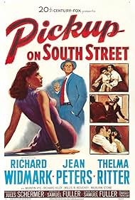 Richard Widmark and Jean Peters in Pickup on South Street (1953)