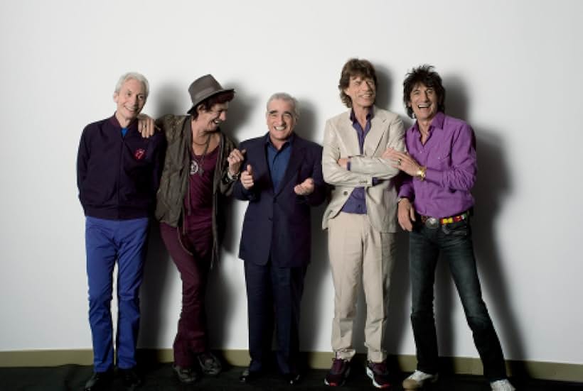 Martin Scorsese, Mick Jagger, Keith Richards, Charlie Watts, Ronnie Wood, and The Rolling Stones in Shine a Light (2008)