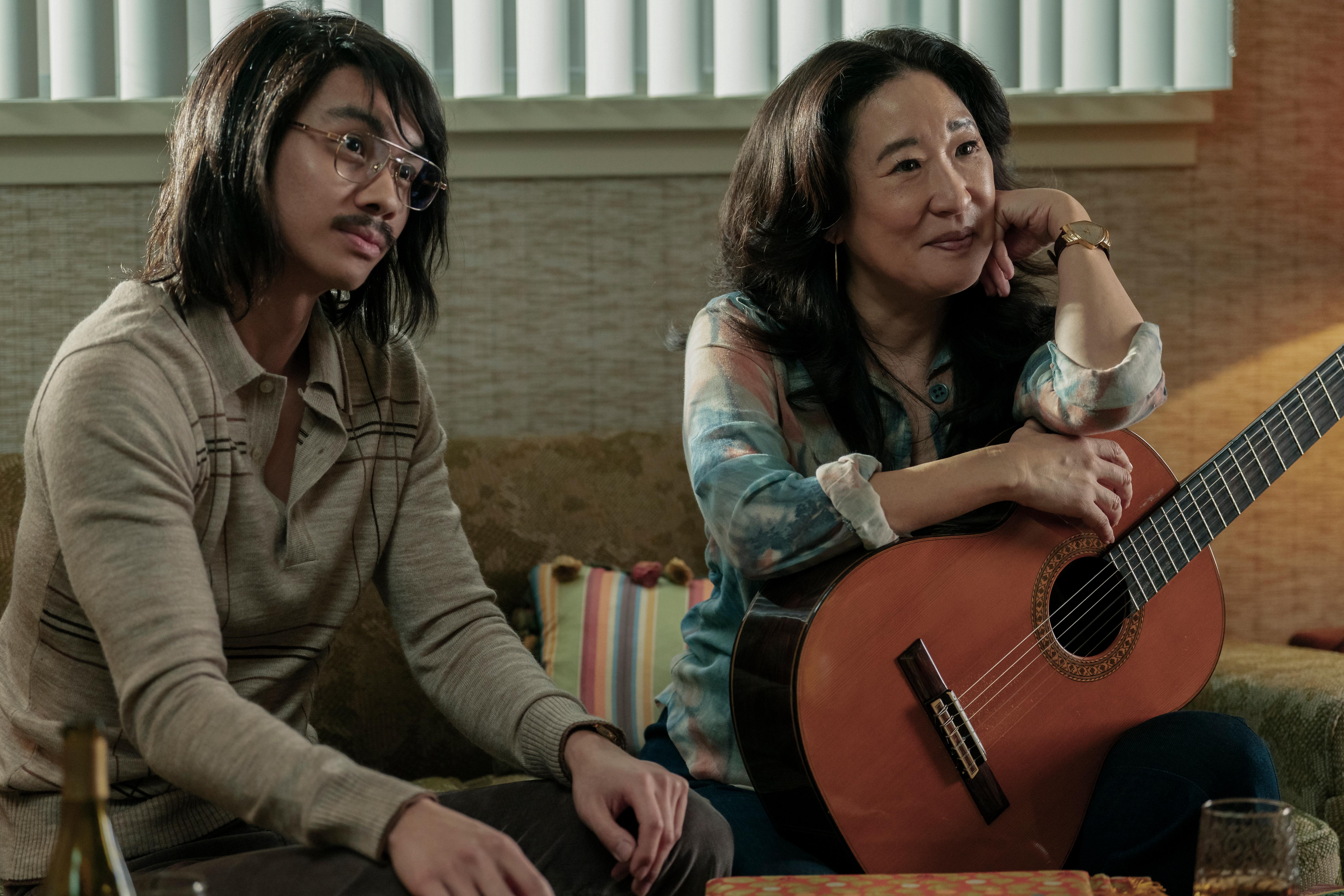 Sandra Oh and Alan Trong in The Sympathizer (2024)