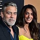 George Clooney and Amal Clooney at an event for The Boys in the Boat (2023)