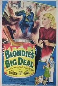 Arthur Lake, Marjorie Ann Mutchie, Larry Simms, and Penny Singleton in Blondie's Big Deal (1949)