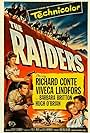 Richard Conte, Barbara Britton, Viveca Lindfors, and Gregg Palmer in The Raiders (1952)