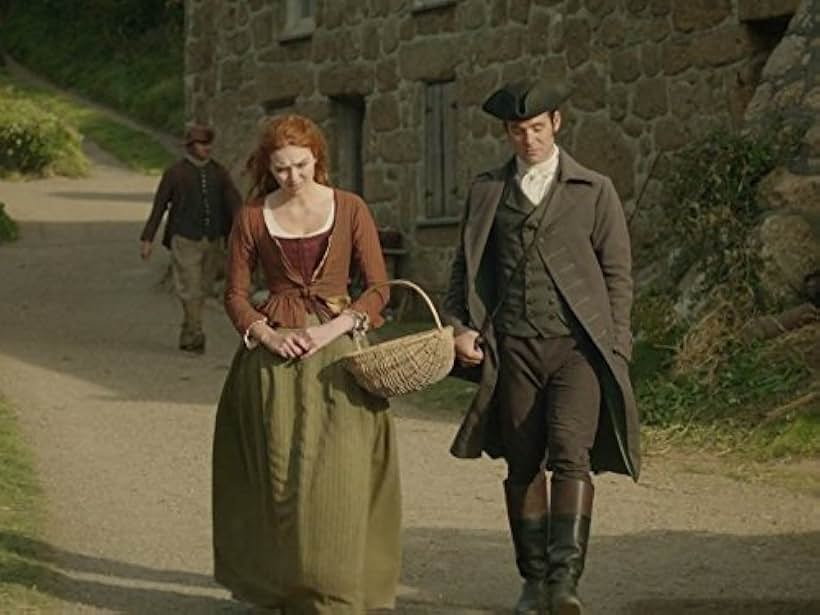 Eleanor Tomlinson and Luke Norris in Poldark (2015)