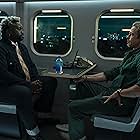 Brad Pitt and Brian Tyree Henry in Bullet Train (2022)