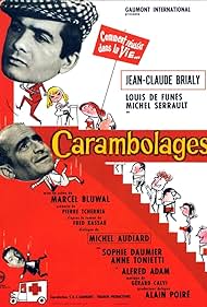 Louis de Funès, Jean-Claude Brialy, and Michel Serrault in Carambolages (1963)