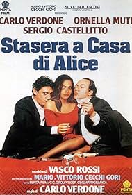 Ornella Muti, Sergio Castellitto, and Carlo Verdone in Stasera a casa di Alice (1990)