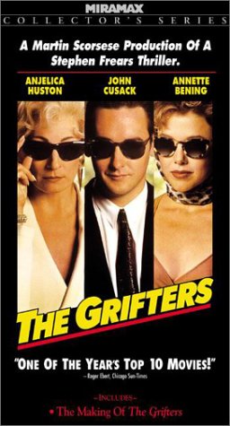 John Cusack, Annette Bening, and Anjelica Huston in The Grifters (1990)