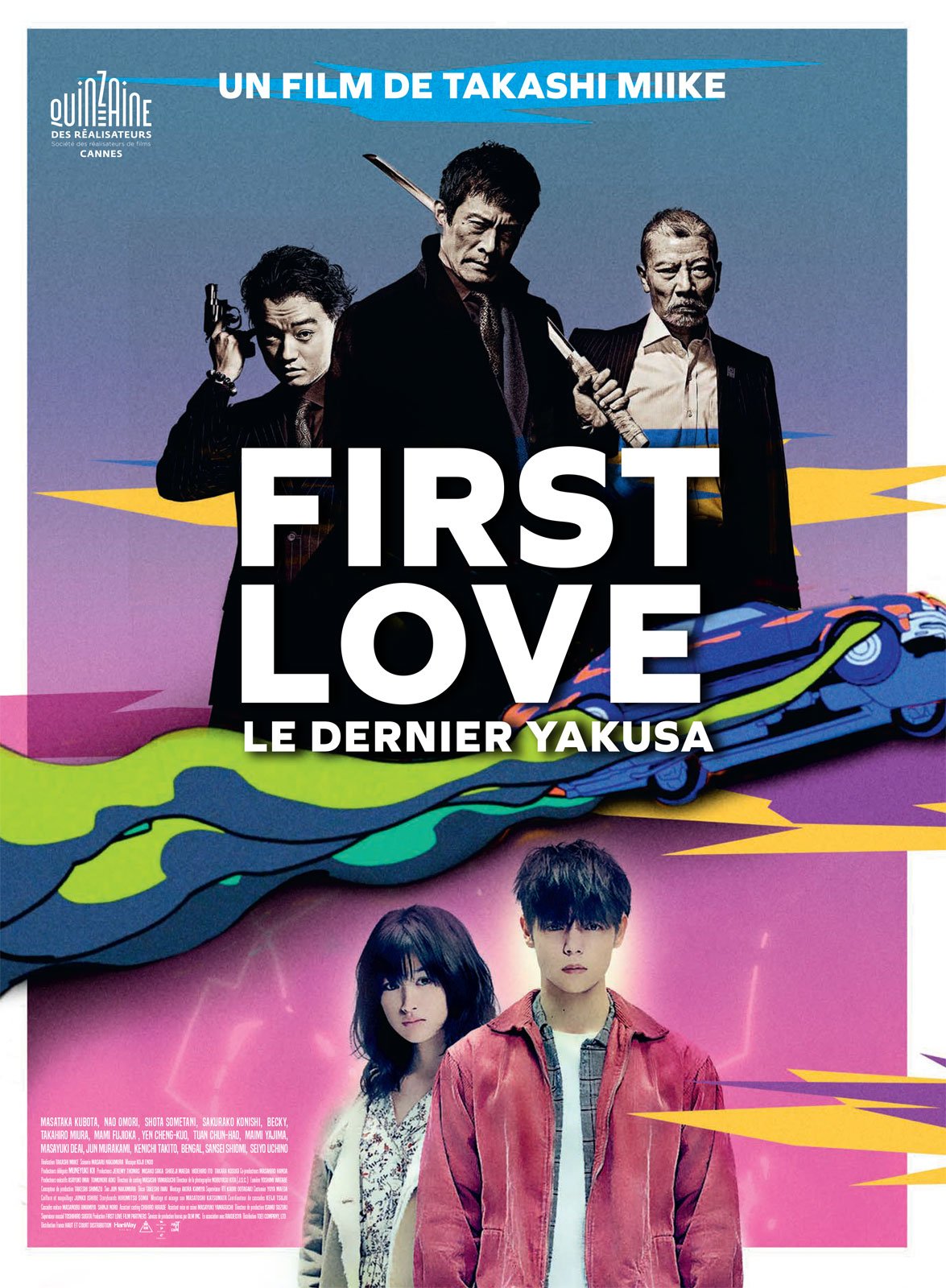 Sansei Shiomi, Seiyô Uchino, Sakurako Konishi, Shôta Sometani, and Masataka Kubota in First Love (2019)