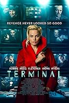 Mike Myers, Dexter Fletcher, Simon Pegg, Max Irons, and Margot Robbie in Terminal (2018)