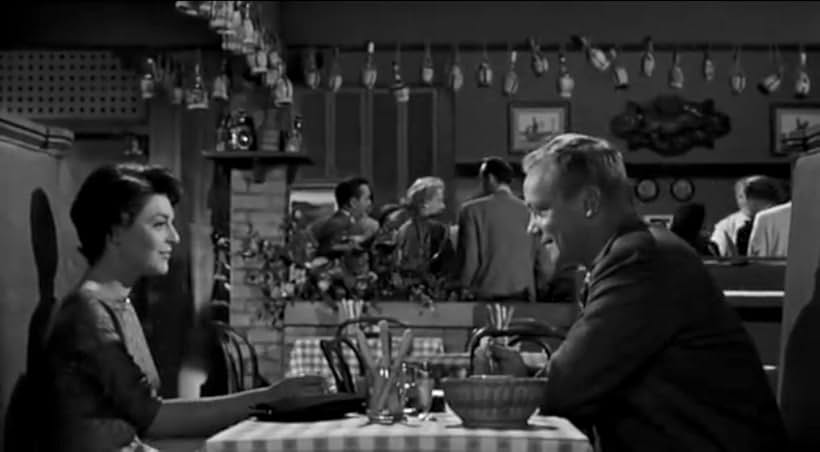 Anne Bancroft, María Belmar, Orlando Beltran, Aldo Ray, and Maya Van Horn in Nightfall (1956)