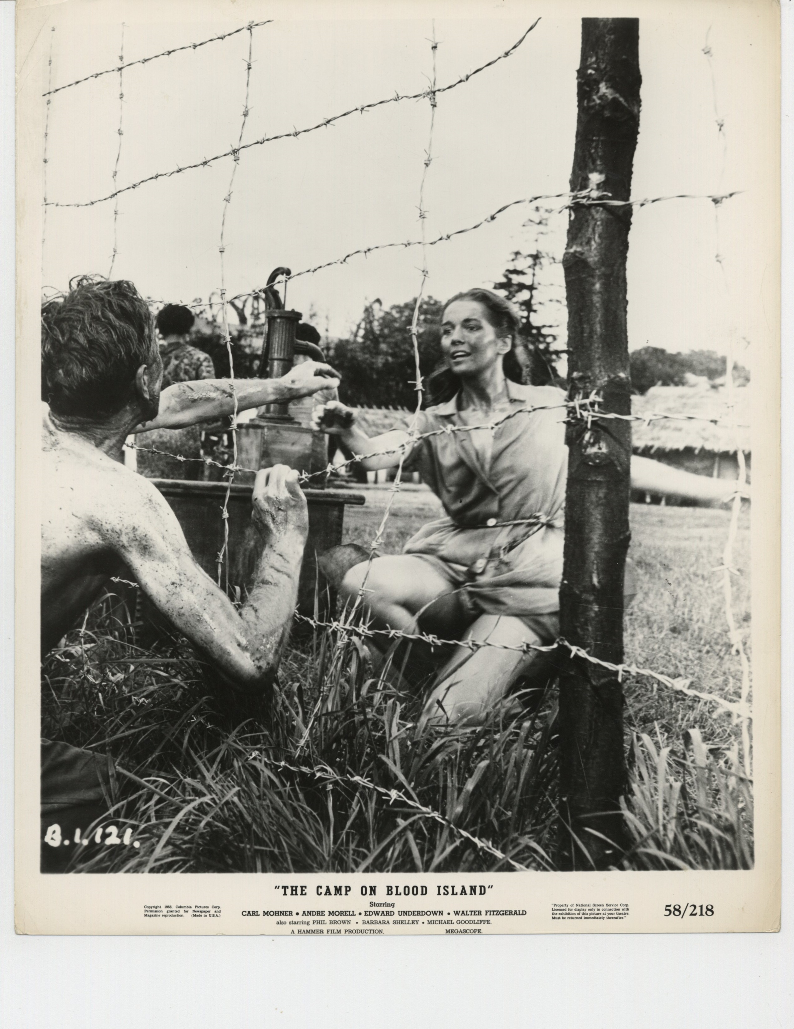 Barbara Shelley and Richard Wordsworth in The Camp on Blood Island (1958)