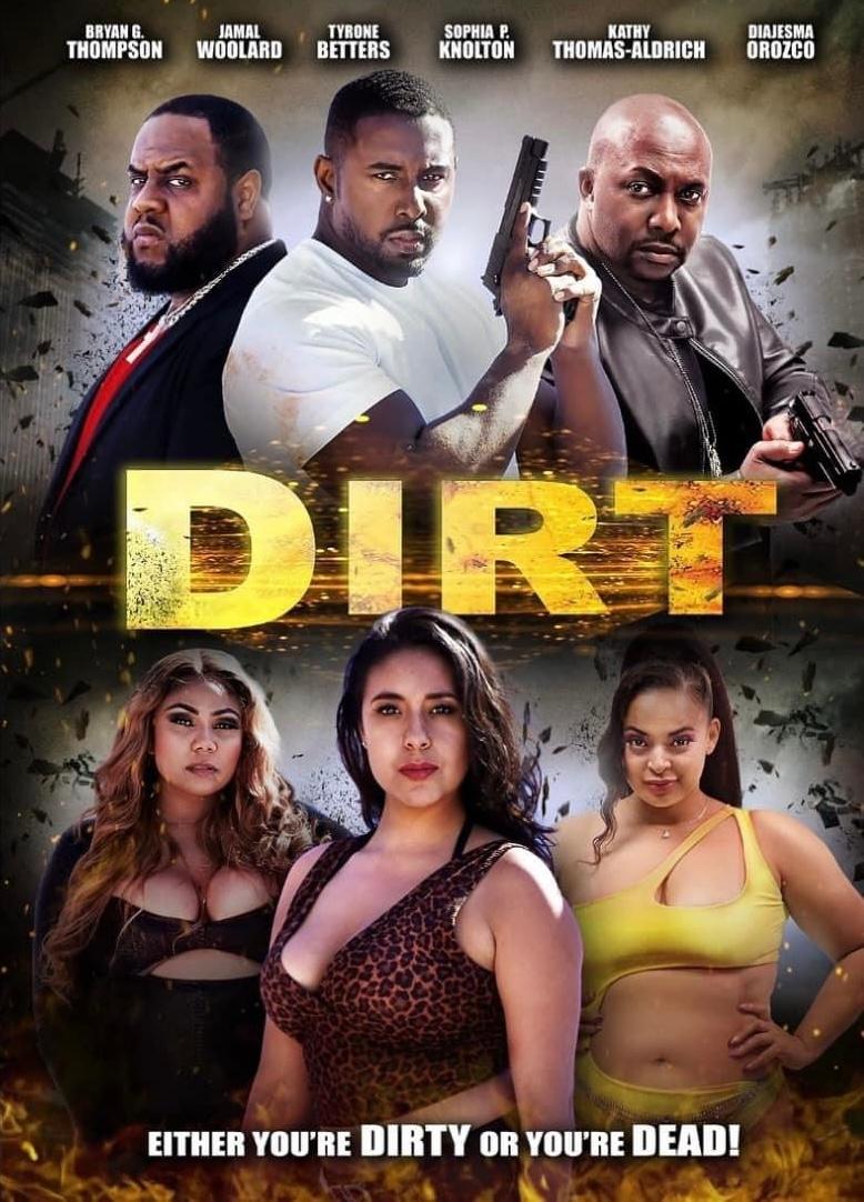 Jamal Woolard, Kathy Thomas-Aldrich, Bryan G. Thompson, Tyrone Betters, Diajesma Orozco, and Sophia Knolton in Dirt