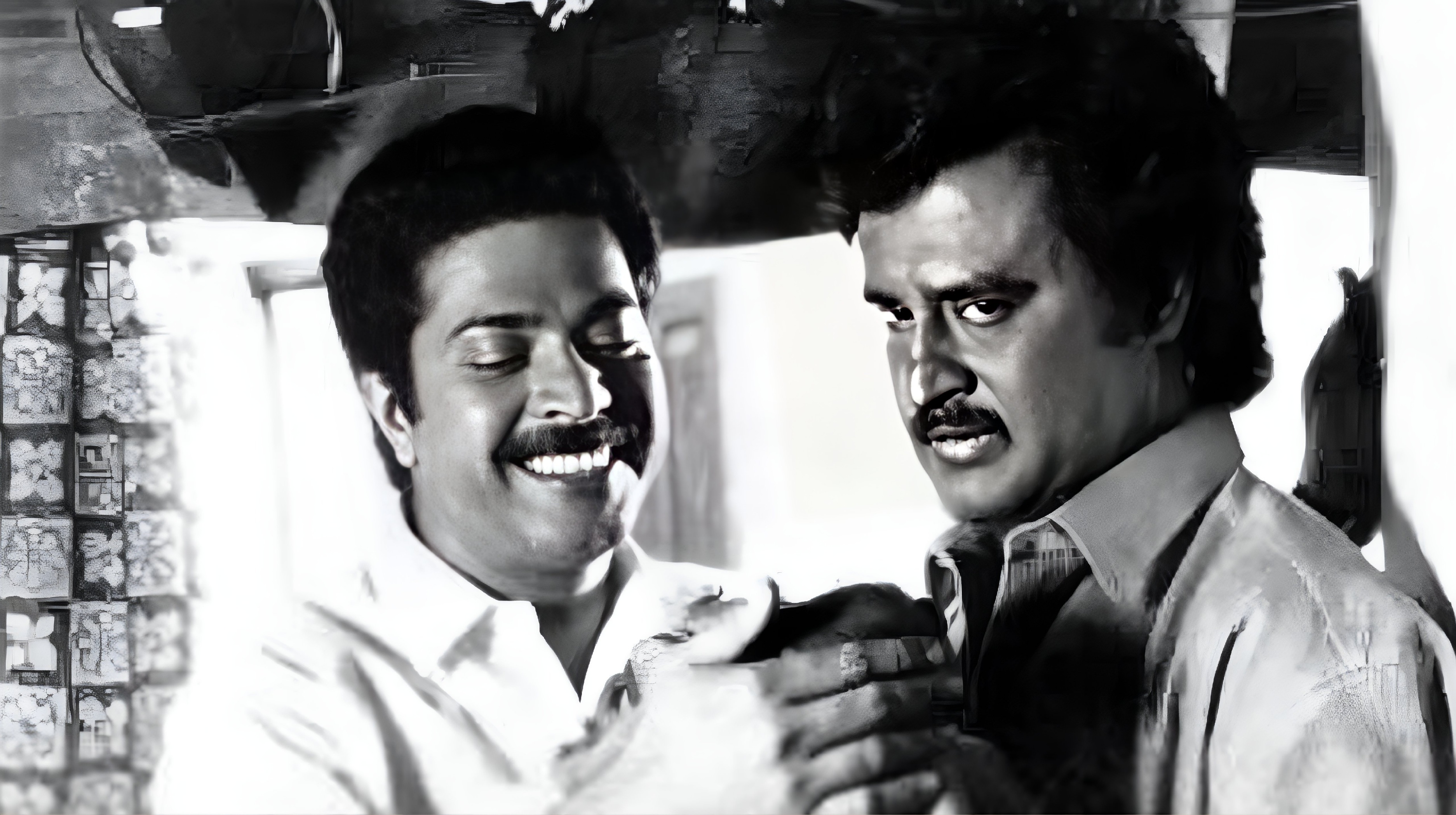 Mammootty and Rajinikanth in Thalapathi (1991)