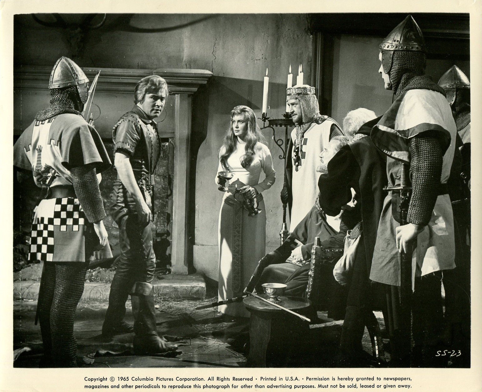 Ronald Howard, Ronald Lewis, and Janette Scott in Siege of the Saxons (1963)