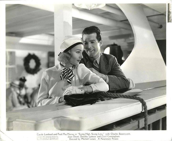 Carole Lombard and Fred MacMurray in Swing High, Swing Low (1937)