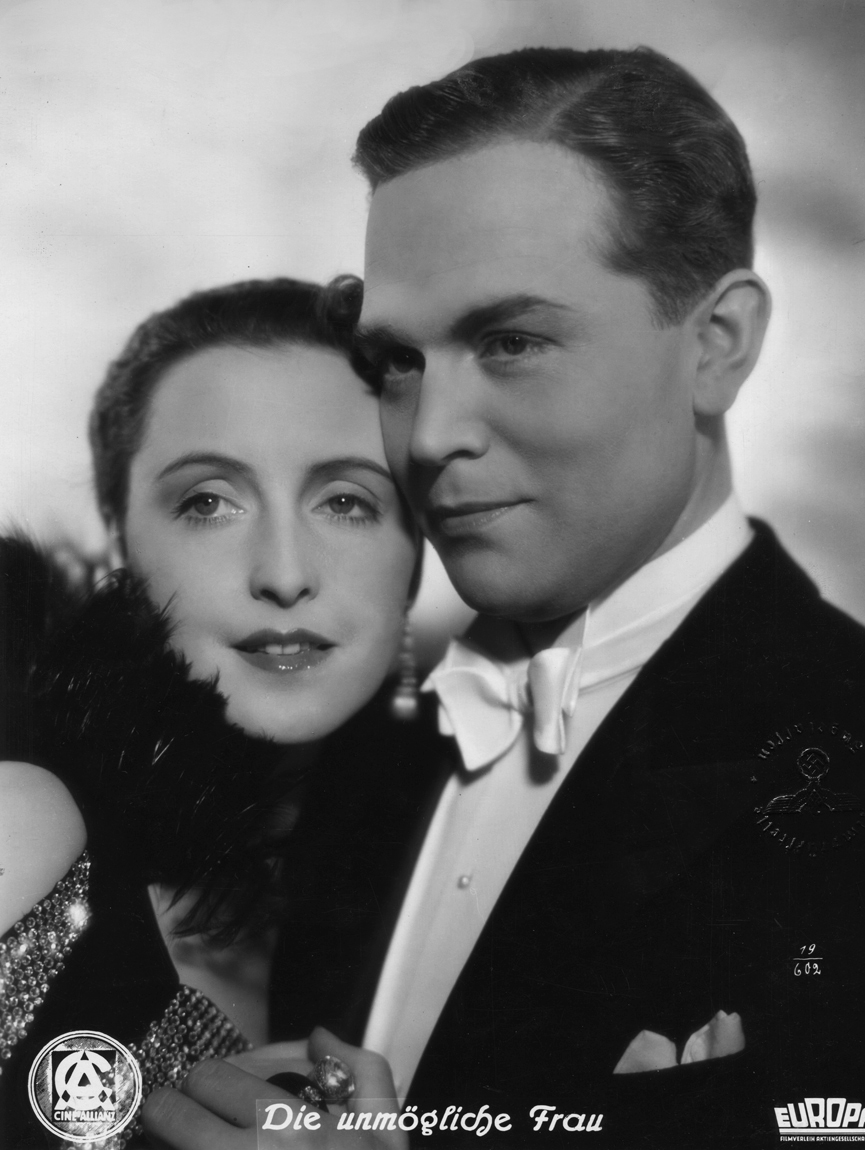 Gustav Fröhlich and Dorothea Wieck in Die unmögliche Frau (1936)