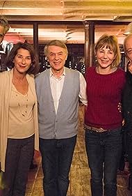 Salvatore Adamo, François Berléand, Julie Depardieu, Isabelle Gélinas, and François Vincentelli in Les Chamois (2017)