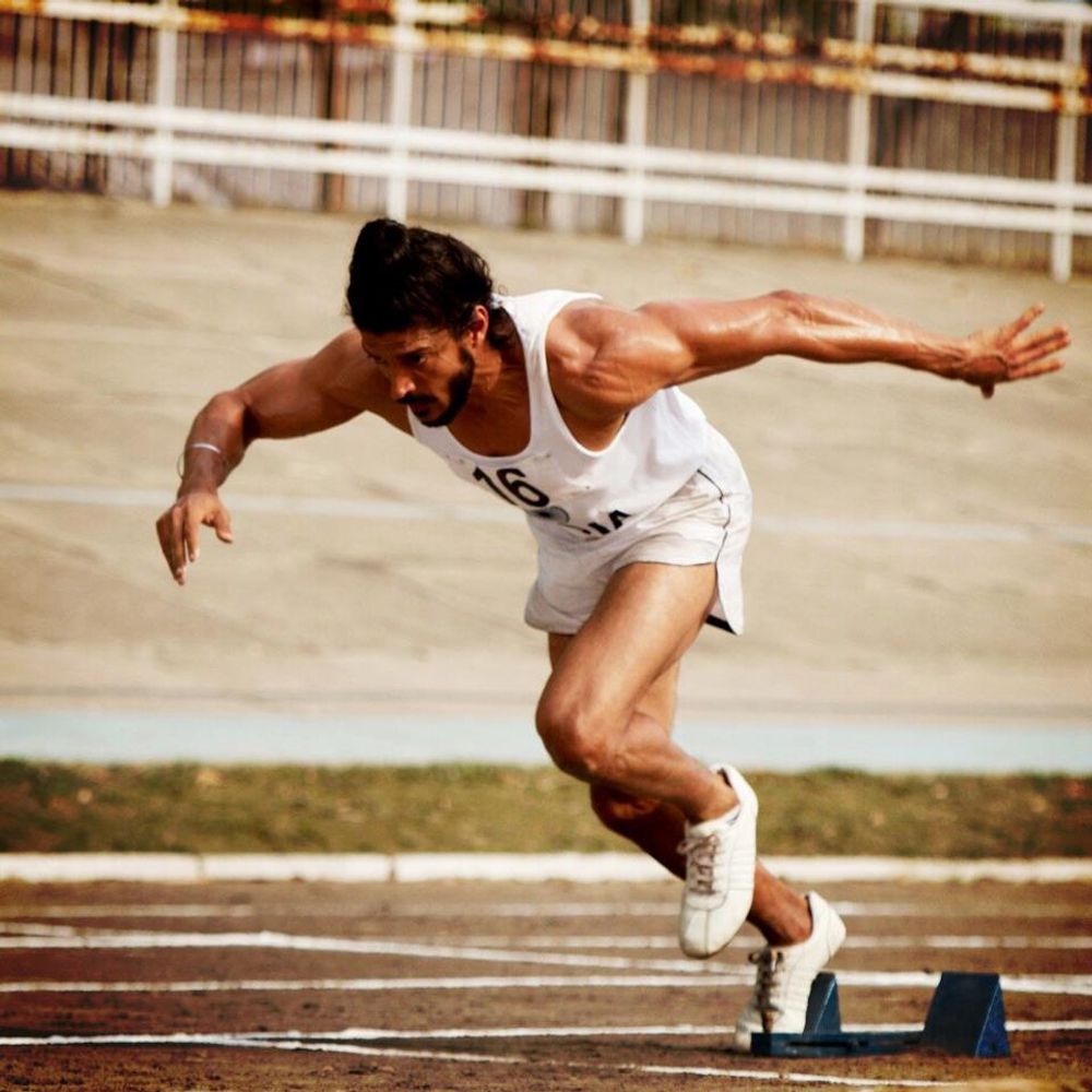 Farhan Akhtar in Bhaag Milkha Bhaag (2013)