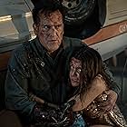 Bruce Campbell and Arielle Carver-O'Neill in Ash vs Evil Dead (2015)