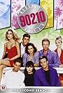 Luke Perry, Jason Priestley, Shannen Doherty, Jennie Garth, Tori Spelling, Brian Austin Green, Ian Ziering, and Gabrielle Carteris in Beverly Hills, 90210 (1990)