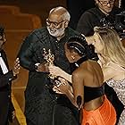 Kate Hudson, Chandrabose, M.M. Keeravani, and Janelle Monáe at an event for The Oscars (2023)