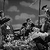 John Carradine, Charles Laughton, Barbara Britton, William Farnum, and Lumsden Hare in Captain Kidd (1945)