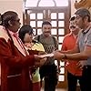 Jagapathi Babu, Vadivelu, Thaadi Balaji, Madhan Bob, Tarun Arora, Aarthi, Bava Lakshmanan, and Charandeep Surneni in Kaththi Sandai (2016)