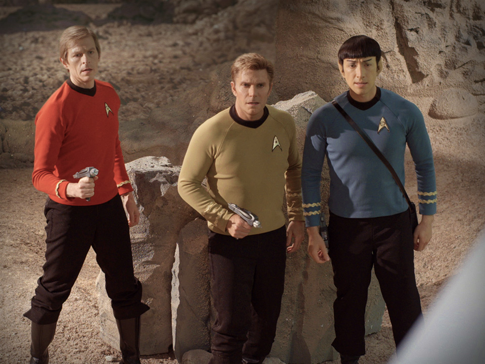 Reuben Langdon, Vic Mignogna, and Todd Haberkorn in Star Trek Continues (2013)