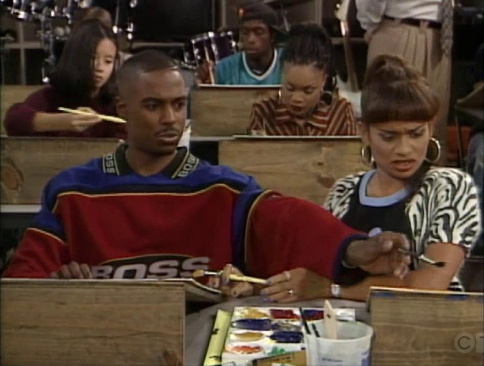 Netfa Perry, Merlin Santana, and Tracy Vilar in The Steve Harvey Show (1996)