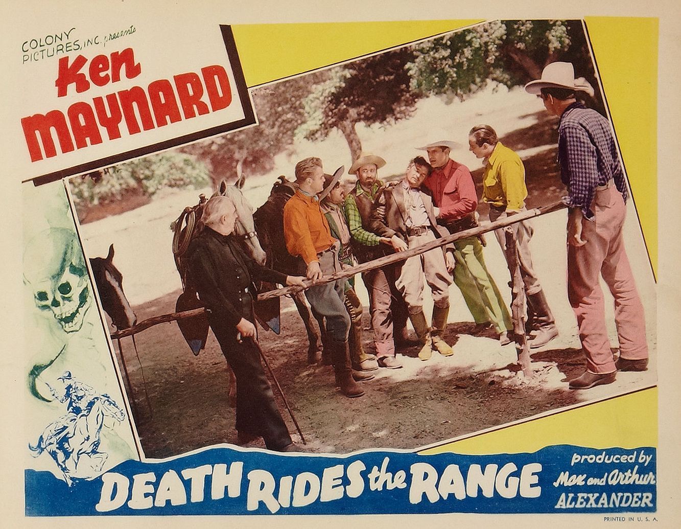 Sven Hugo Borg, John Elliott, Julian Madison, Ken Maynard, Ralph Peters, and Julian Rivero in Death Rides the Range (1939)